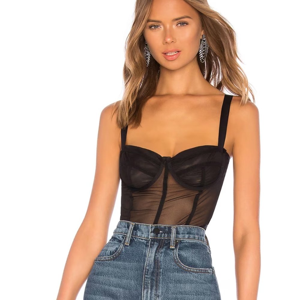 Danielle Guizio Zita Mesh Corset - Medium